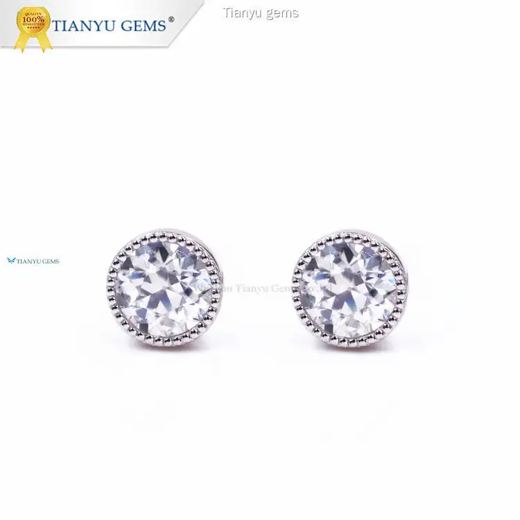 Custom lab made diamond earrings Factory Manufacturer | Tianyu gems1 1