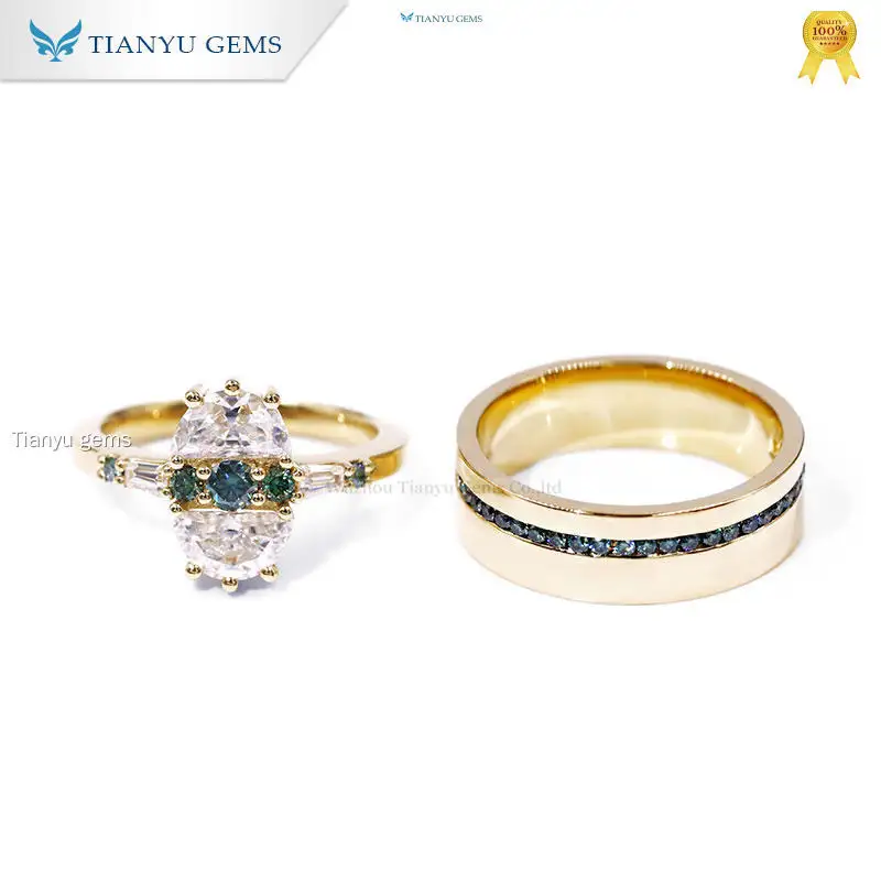 Custom women's couple ring Supply Manufacturer | Tianyu gems 1