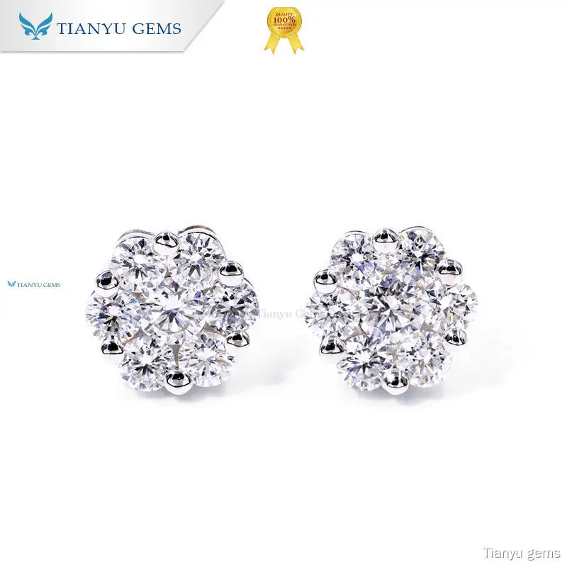 Tianyu gems | Best women's lab created diamond earrings Company 1