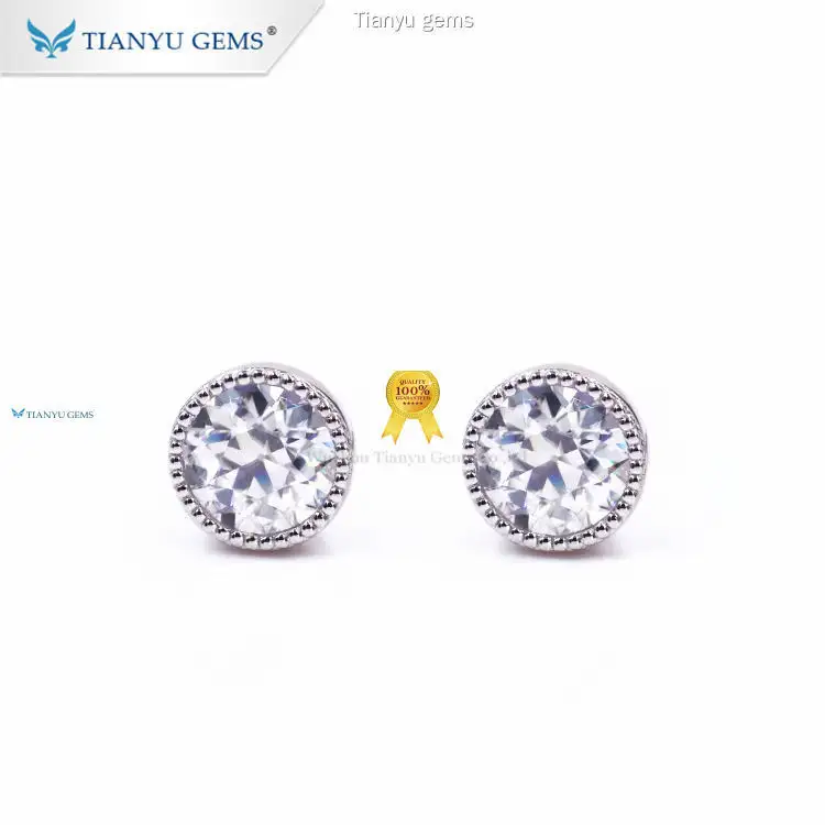 Top lab grown diamond earrings Manufacturers | Tianyu gems 1