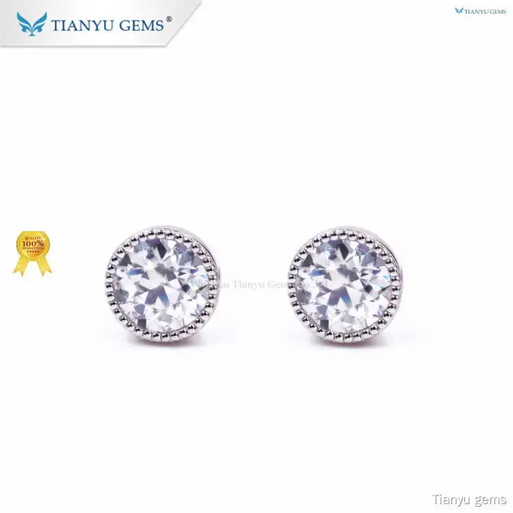 Custom lab diamond earrings for sale Manufacturers Manufacturer | Tianyu gems 1
