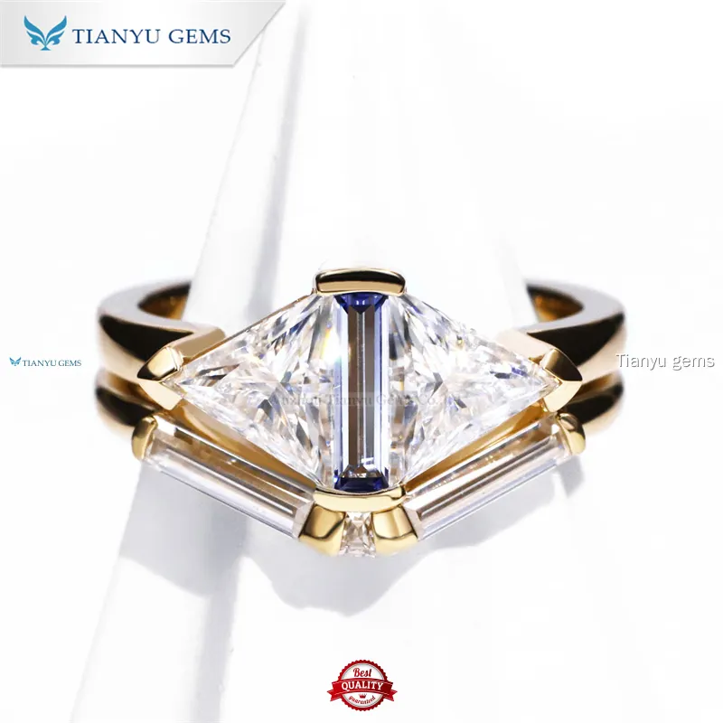 Custom Wedding Ring Sets For Couples Factory Manufacturer | Tianyu gems 1