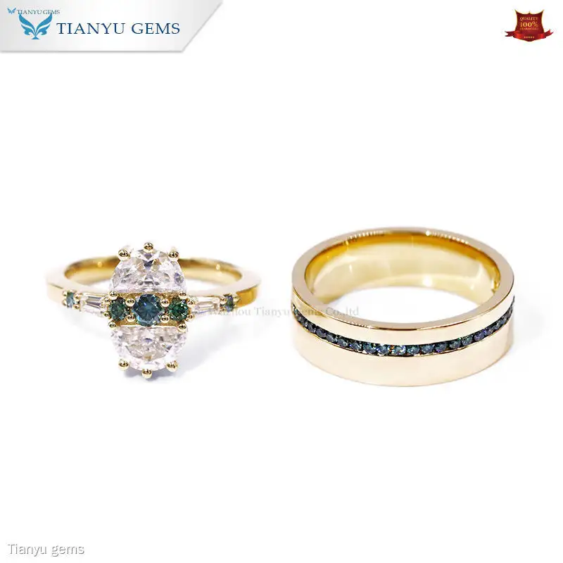 couple ring with diamond at Wholesale Prices | Tianyu gems 1