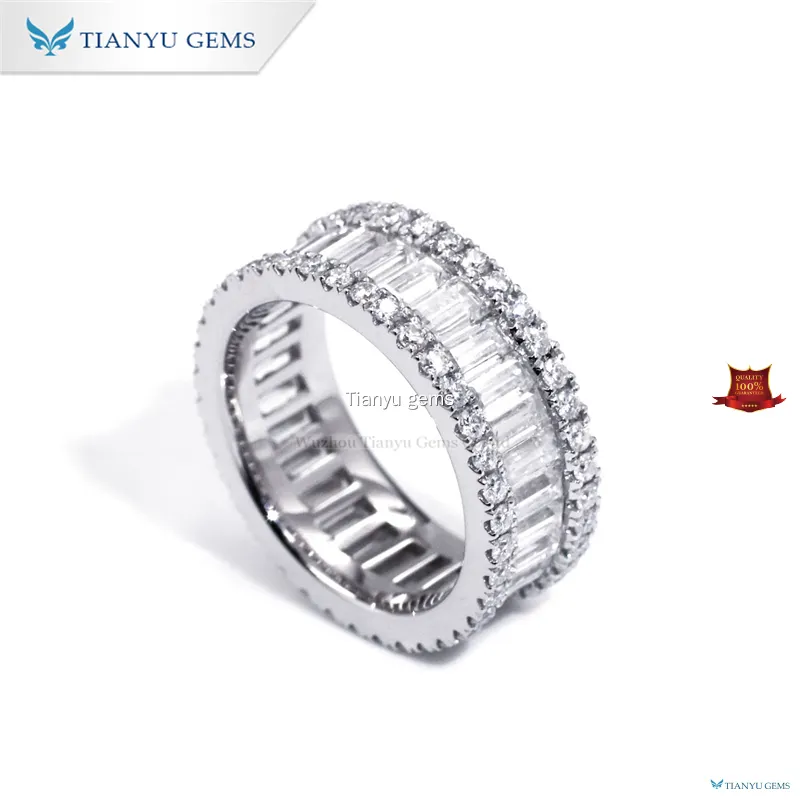 emerald cut diamond band at Wholesale Prices | Tianyu gems 1