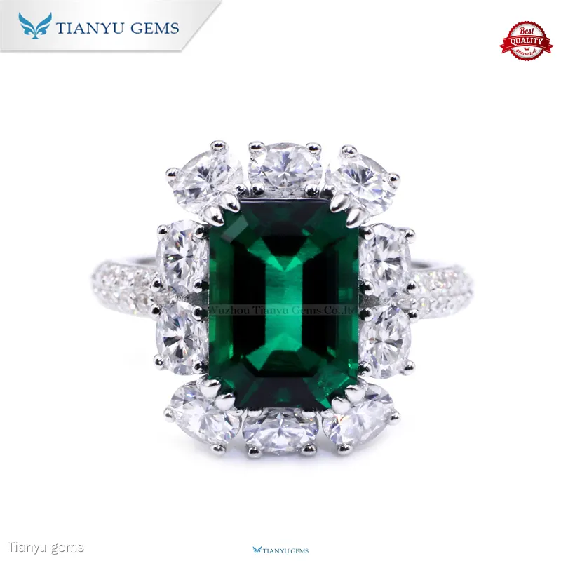 Best green gemstone engagement rings Manufacturers | Tianyu gems 1