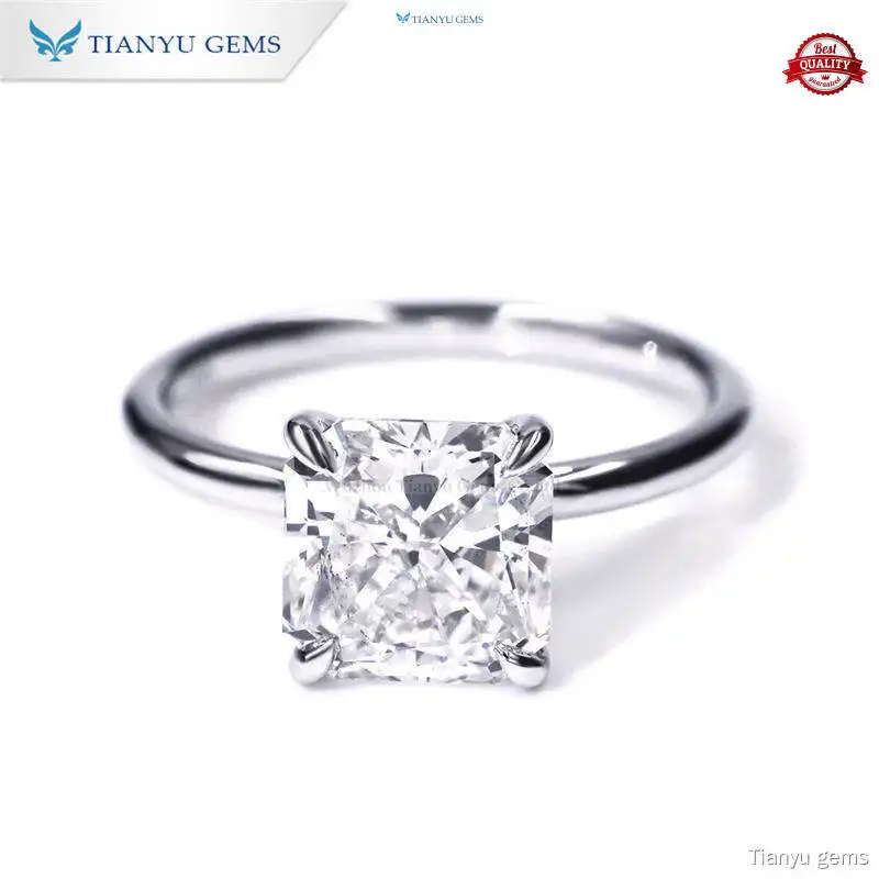 Top lab diamond wedding rings Factory | Tianyu gems 1