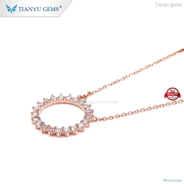 New lab grown diamond necklace Supply | Tianyu gems 1