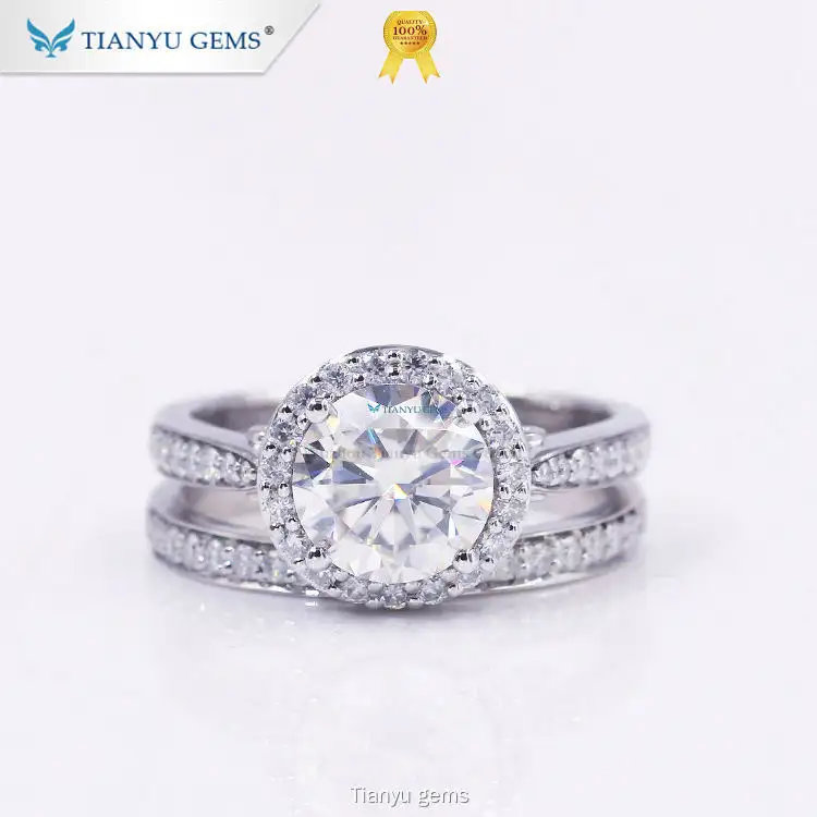 Top engagement and wedding ring set Factory | Tianyu gems 1