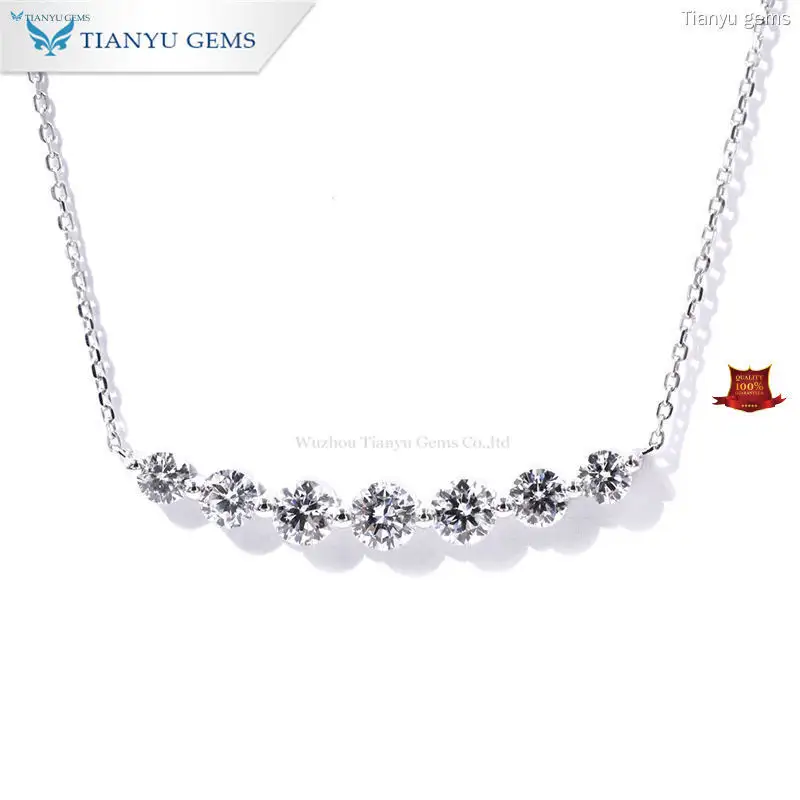 Custom lab diamond necklaces Company Manufacturer | Tianyu gems 1
