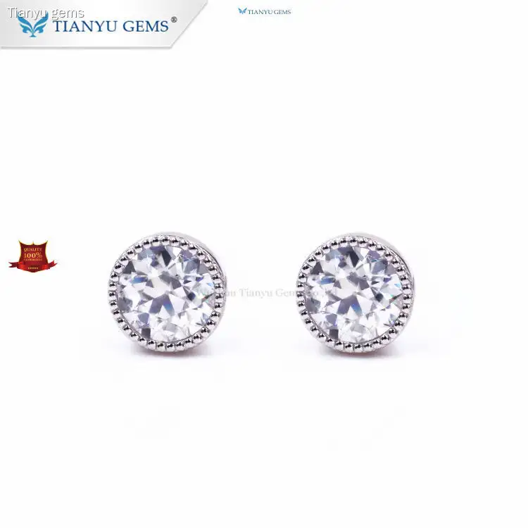 Custom lab made diamond earrings Company Manufacturer | Tianyu gems1 1