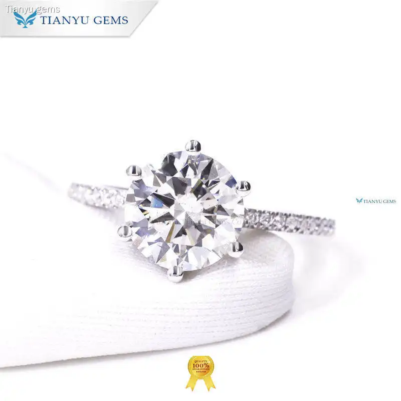 Custom lab diamond band ring Manufacturers Manufacturer | Tianyu gems 1