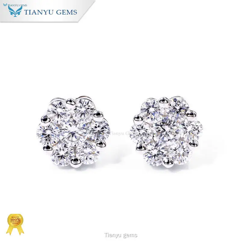 Tianyu gems | New lab made diamond earrings Suppliers 1