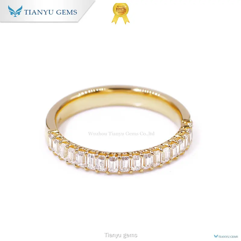 Tianyu gems | Wholesale 24k gold wedding ring Supply 1