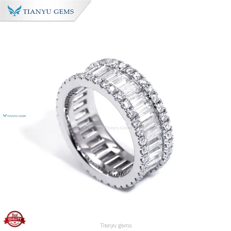 moissanite wedding bands at Wholesale Prices | Tianyu gems 1