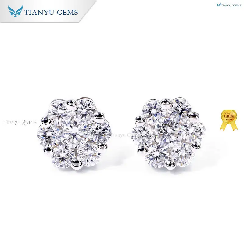 Tianyu gems | Top lab made diamond earrings Suppliers 1
