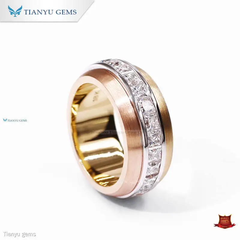 High-quality mens 18k gold wedding bands Company | Tianyu gems 1