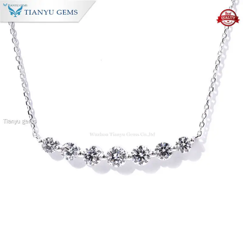 Custom lab diamond pendant necklace Manufacturers | Tianyu gems 1