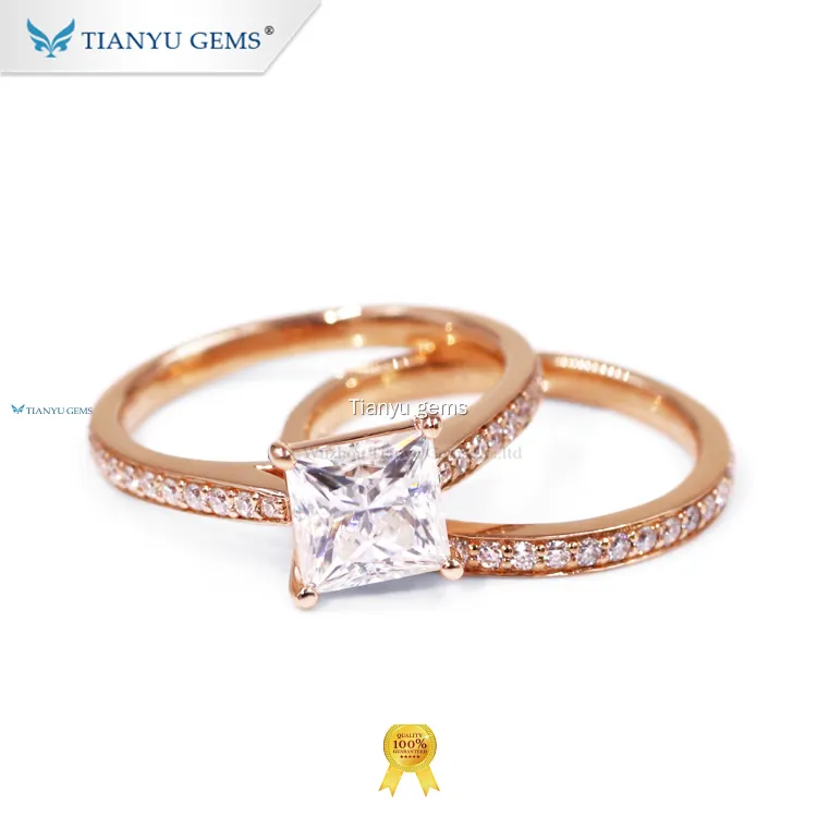 Custom affordable engagement ring sets Manufacturer | Tianyu gems 1