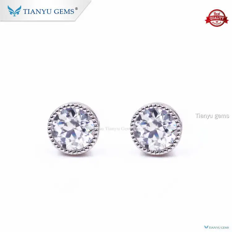 Best women's lab created diamond earrings Factory | Tianyu gems 1