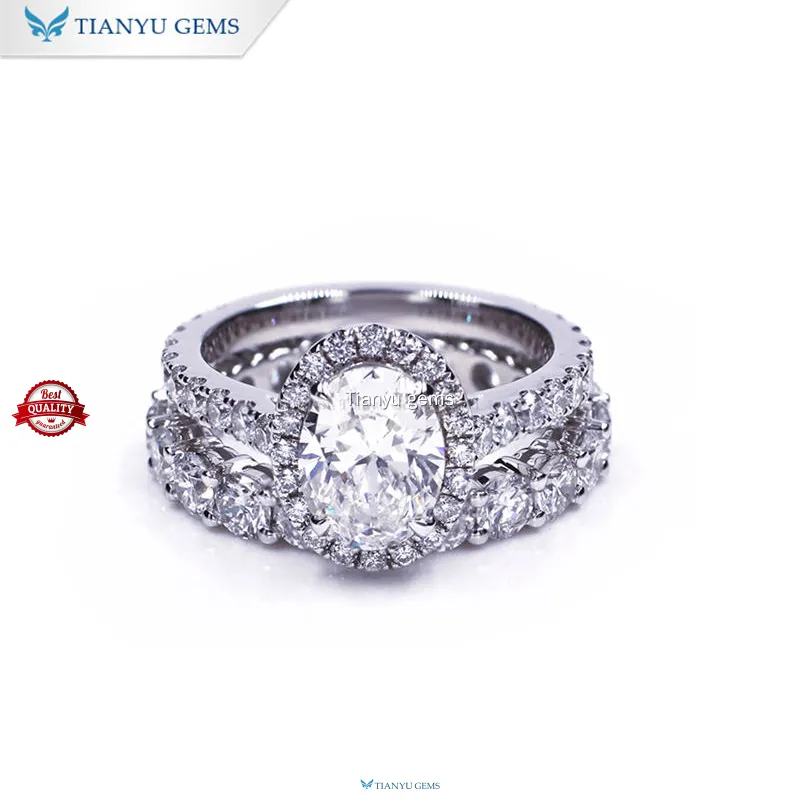 New women bridal ring sets Manufacturers | Tianyu gems 1