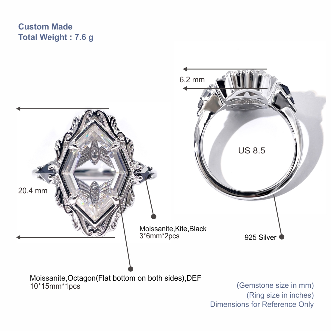 Boucles d'oreilles pendantes en or jaune 10 carats et saphir Ladenvert | Paillettes ovales violet royal 4 x 5 mm | Design sculptural en spirale 8