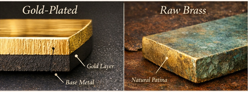 Berlapis Emas vs. Kuningan Mentah: Material Mana yang Sesuai dengan Gaya Hidup Anda? 2