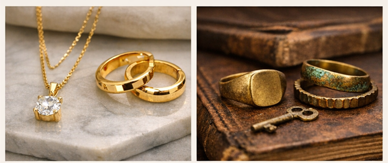 Berlapis Emas vs. Kuningan Mentah: Material Mana yang Sesuai dengan Gaya Hidup Anda? 1