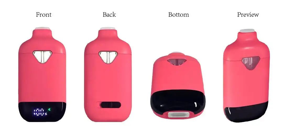 Dual Chamber Vapeber Vape 2 tank one dual flavor disposable vape Strain pen with slide button 1