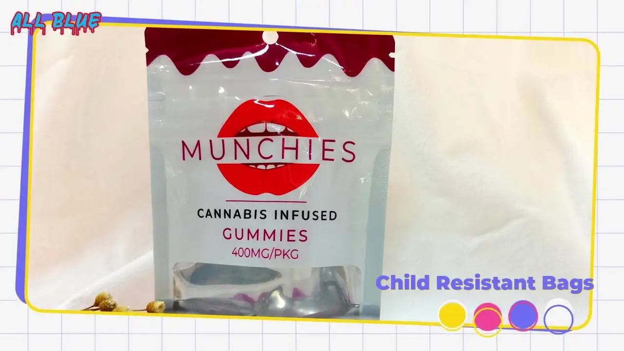 Resealable Child Proof Ziplock Packaging Mylar Pouch Custom Printed Plastic Bag Competitive Price Child Proof Packaging. 1