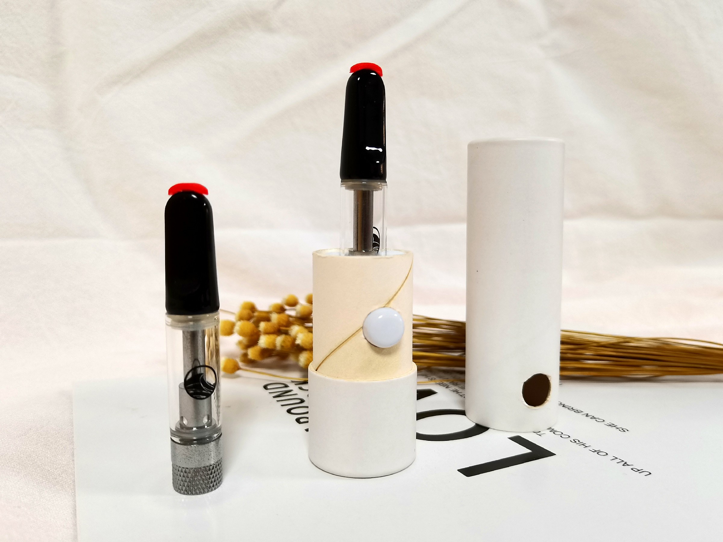 Child-Resistant Packaging Cardboard Tube Child Proof Paper Tube Child Safety Paper Tube With Child Resistant Buttons for 10