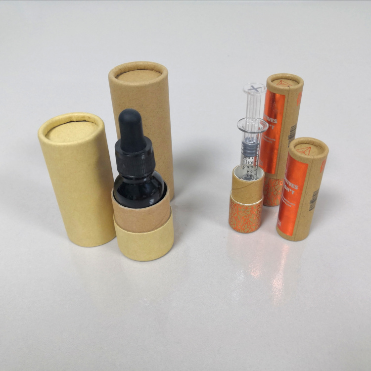Child-Resistant Packaging Cardboard Tube Child Proof Paper Tube Child Safety Paper Tube With Child Resistant Buttons for 14