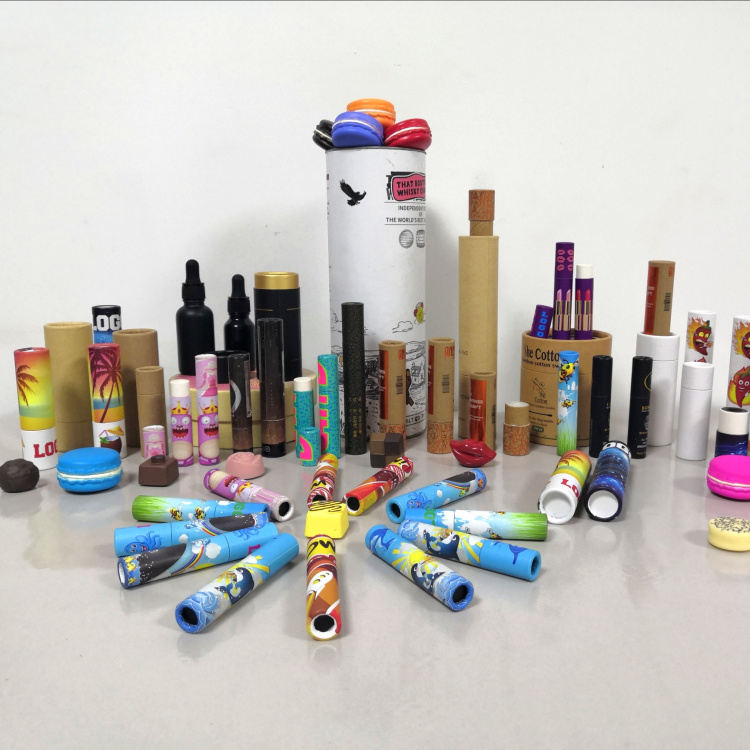 Child-Resistant Packaging Cardboard Tube Child Proof Paper Tube Child Safety Paper Tube With Child Resistant Buttons for 15