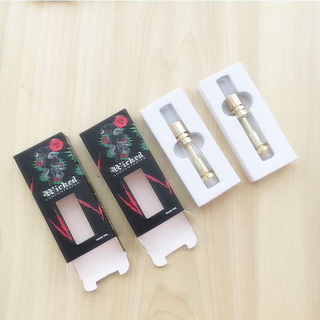 Custom Logo One Gram THC LIVERESIN Cartridge Glass Syringe Packaging Fold Box Type Liva Resin Carts Box With Foam Insert 9