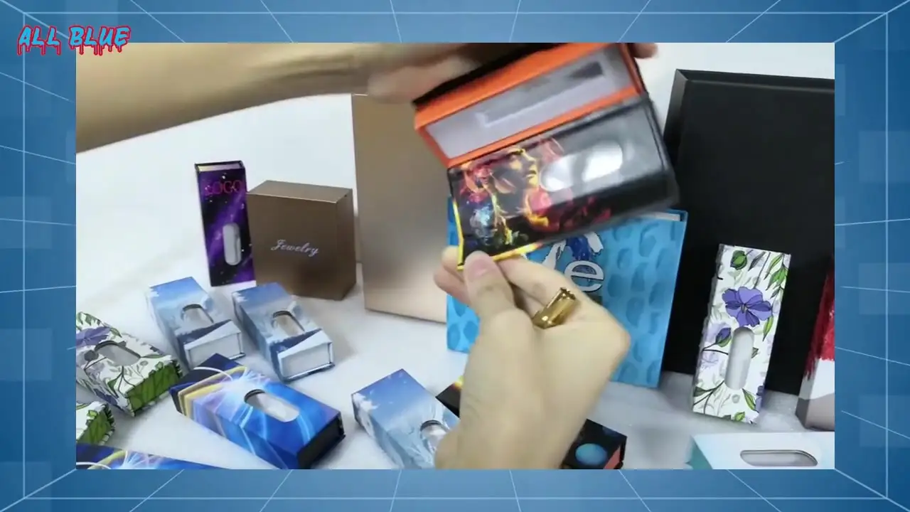 Best cardboard box magnetic vape packaging Company - All Blue 1