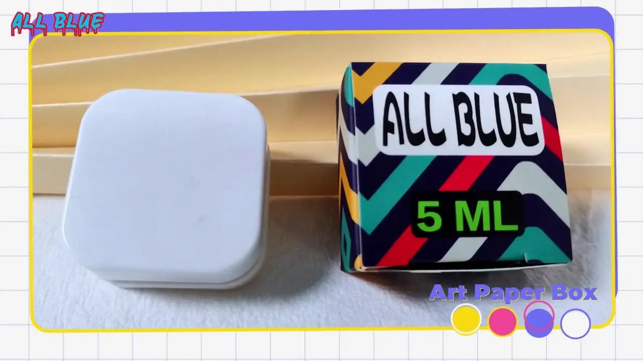 Quality Custom Logo 5ml Concentrate 500mg Bath Bombs Packaging Boxes With PVC Window Manufacturer | All Blue 1