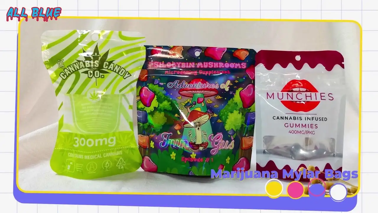 Wholesale Smell Proof Zip Lock Mylar Seal Bag Plastic Packaging for Edibles Gummy Candy Cookies Aluminum Foil Pet Food P 1