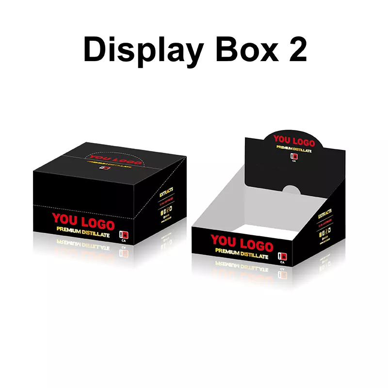custom logo Display Boxes new arrival for vape cartridge packaging kit prerolled packaging box design 3