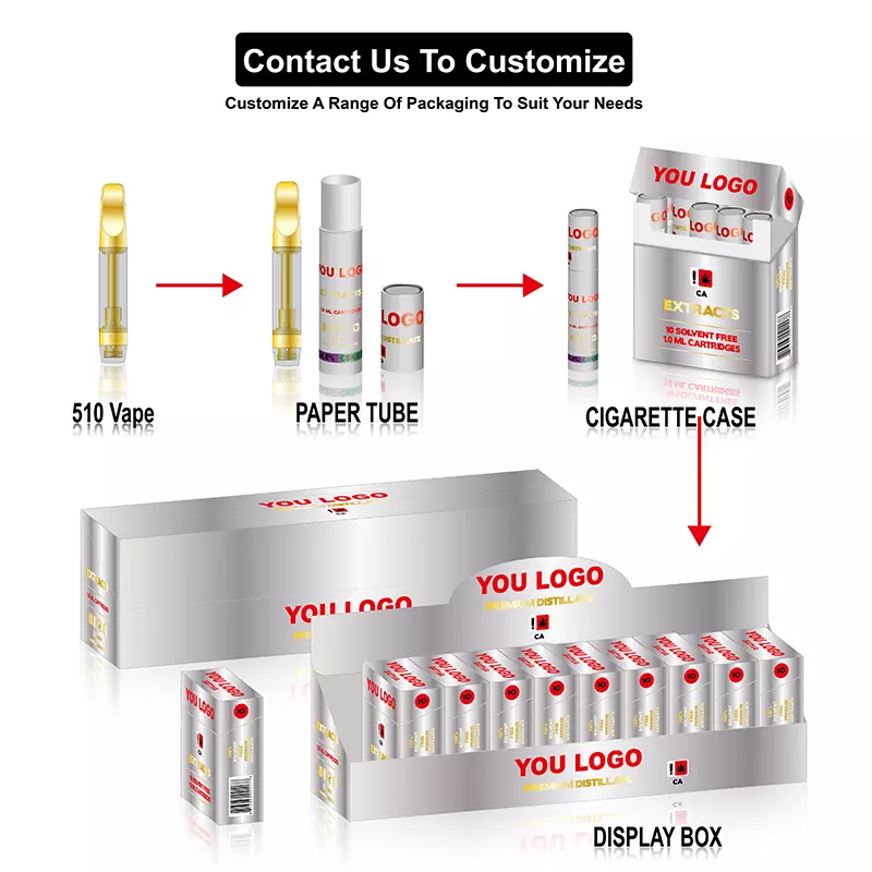 custom logo Display Boxes new arrival for vape cartridge packaging kit prerolled packaging box design 13