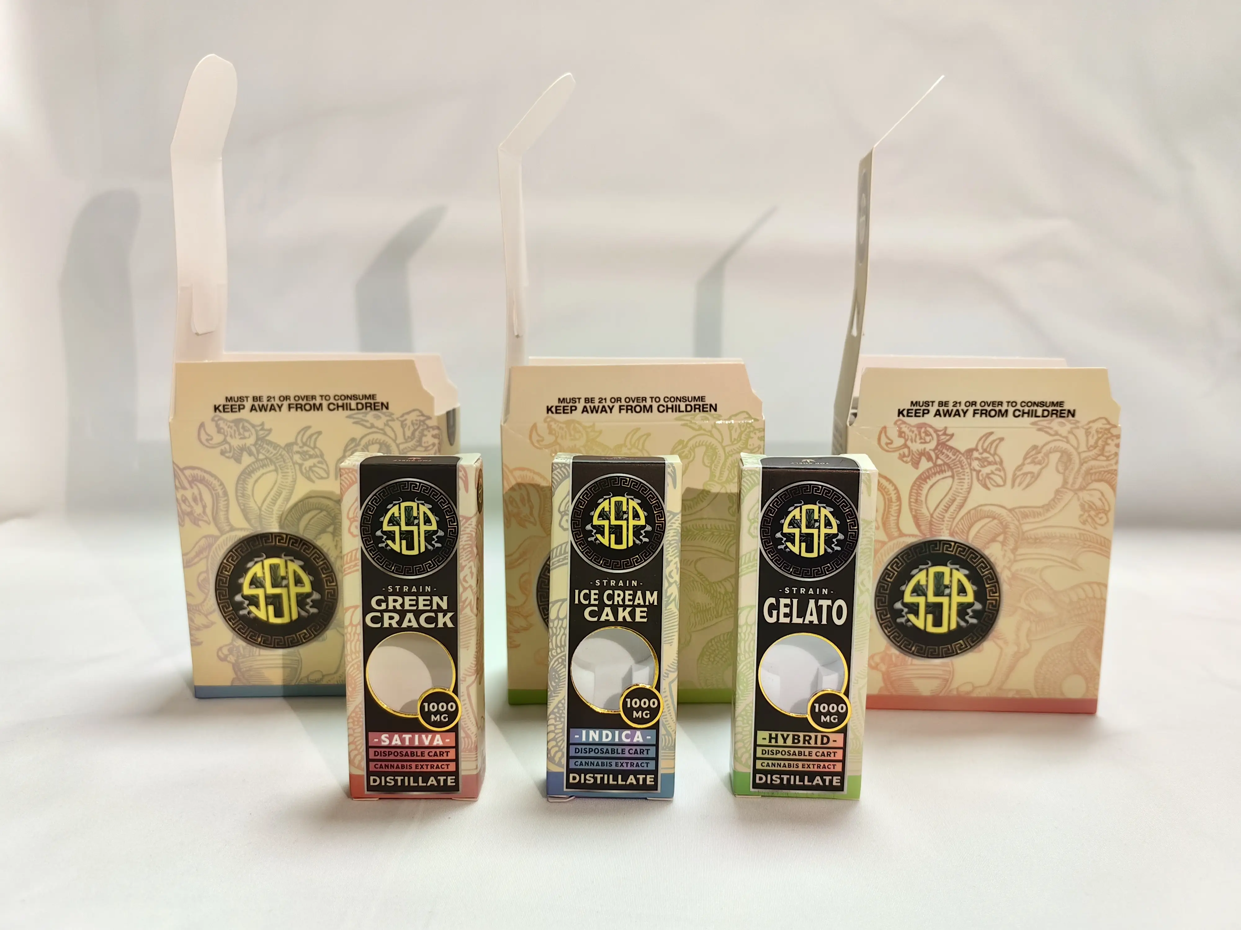 Customize 1ml Cartridge Unit Tuck Box ,1gram Cart Pen Package Disposable Cartridge 1ml Oil Cartridge Custom Packaging. 1