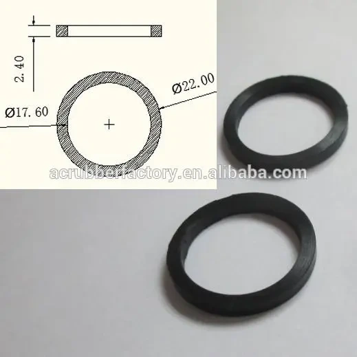 4 0.5 0.6 0.8 1 soft silicone rubber window gasket ring sealing flat rubber gasket for Target lens 1