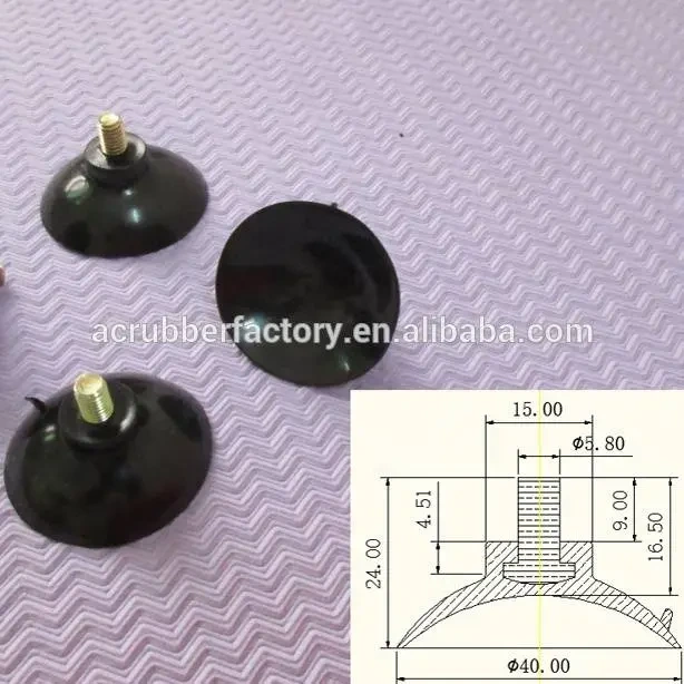 Injection Plastic Modling Type glass handling suction cups 40 mm M6 sucker 1