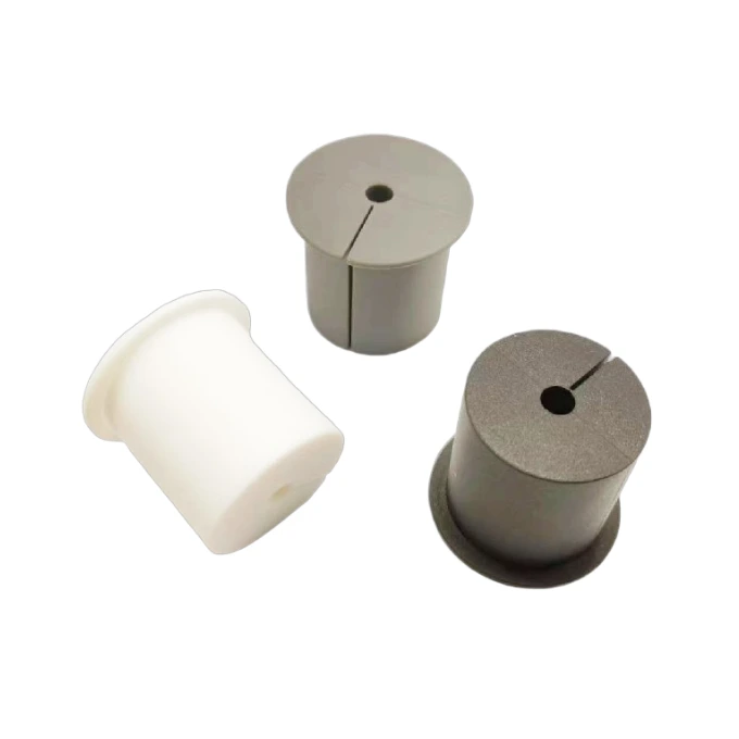 2-Pack Cable Routing Kit, for 1.65 Inch Wall Hole Silicone Feed Through Wall Grommet Cable Punch Grommet Wall Hole Cover Bushing for Ethernet Cable [37mm Length, Black] (Black/Gray/White) 1