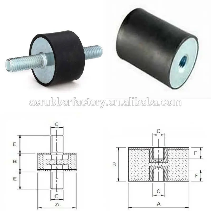 small rubber shock absorber is used to prevent vibration and vibration on the engine with a rod 1