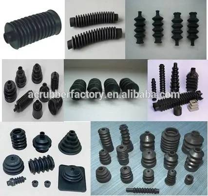 Customized Waterproof Push Rod Seals Rubber Bellow with aluminum mount for dust cover boat one pair 1