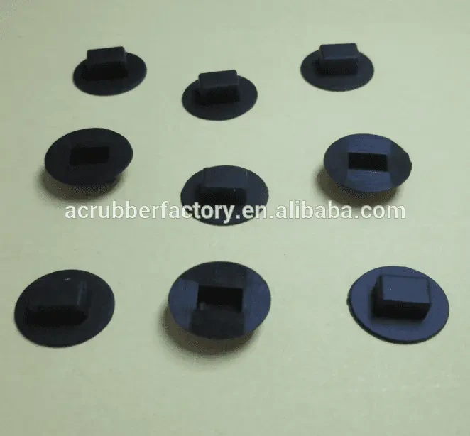 rectangular and square and elliptical silicone rubber button cap 1