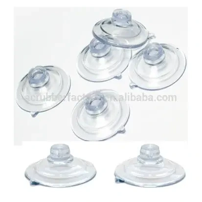 Transparent color removable pvc high quality strong threaded pvc suction cup mini small suction cup pvc suction cup 1