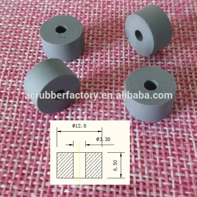 1/2 0.5 inch gray Antistatic rubber washer 1
