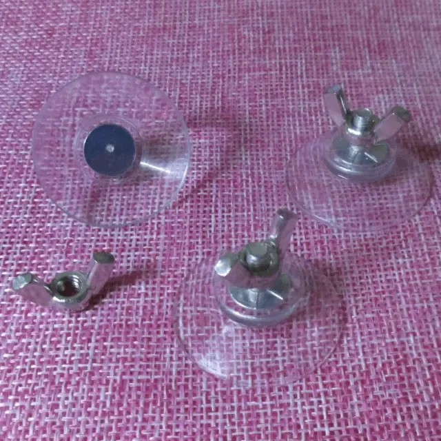 locking PVC sucker suction cup with butterfly nut 304 stainless steel hand screw horn butterfly type ingot nut knurled nut 1