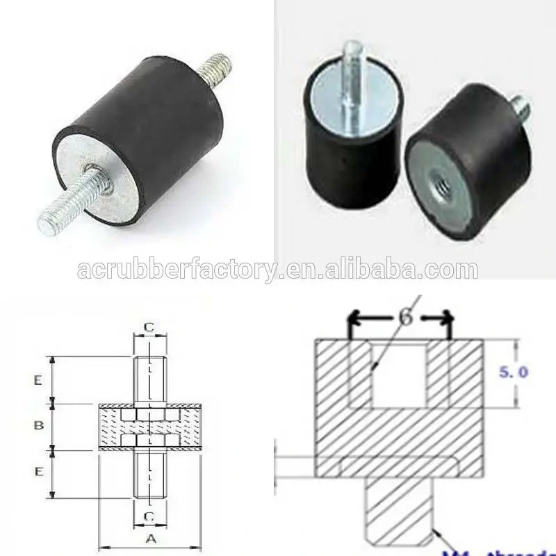 M3 M4 M5 M6 Silicone Rubber Mount Machines Shock Absorber Silicone Rubber Damper 1
