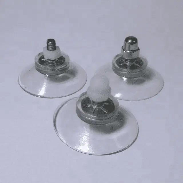 heavy duty double locking PVC suction cup with M4 stud suction cups for glass table tops 1